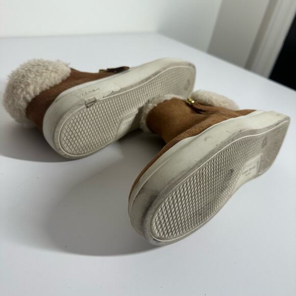 Cole Haan Women's Grand Pro Rally Shearling Boot Sneakers Size 10 Faux Fur - Picture 7 of 9